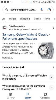 smart watch 6 classic for sale