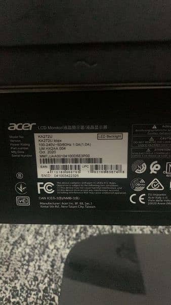 Acer 1440 p 75hz 27 ips Monitor 2