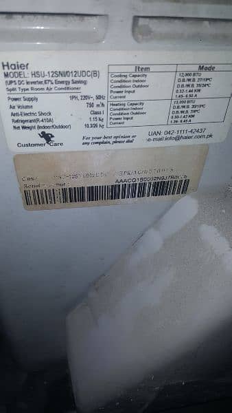 Haier Ac compressor Ok condeshond urgent For Sale Only cal 03096525975 3
