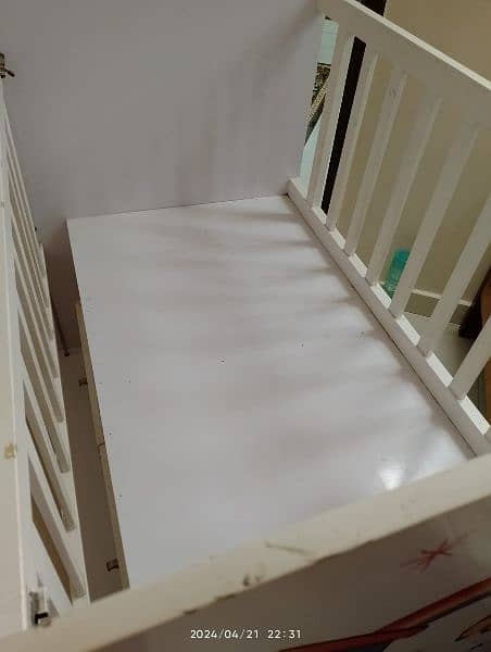 Used Baby cot with in just 8000 (8/10 condition) 3
