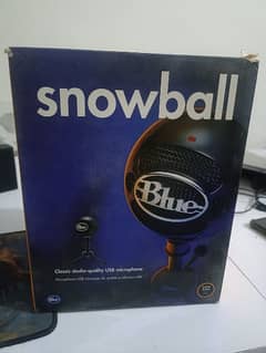 Blue Snowball Classic Studio-Quality USB Microphone - Black