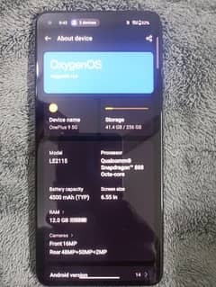 OnePlus 9 5G special edition 12+12/256 memory Dual SIM PTA approved