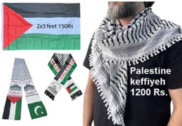 Palestine Flag, keffiyeh, Scarf, Muffler , Delivery from Lahore