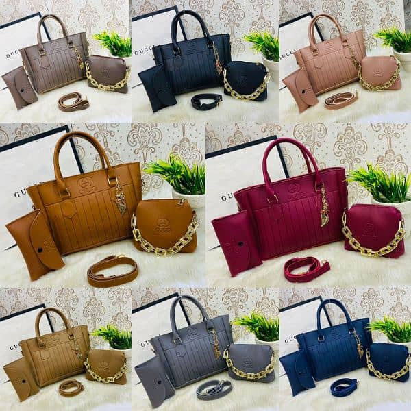beautiful handbag with different colours 0