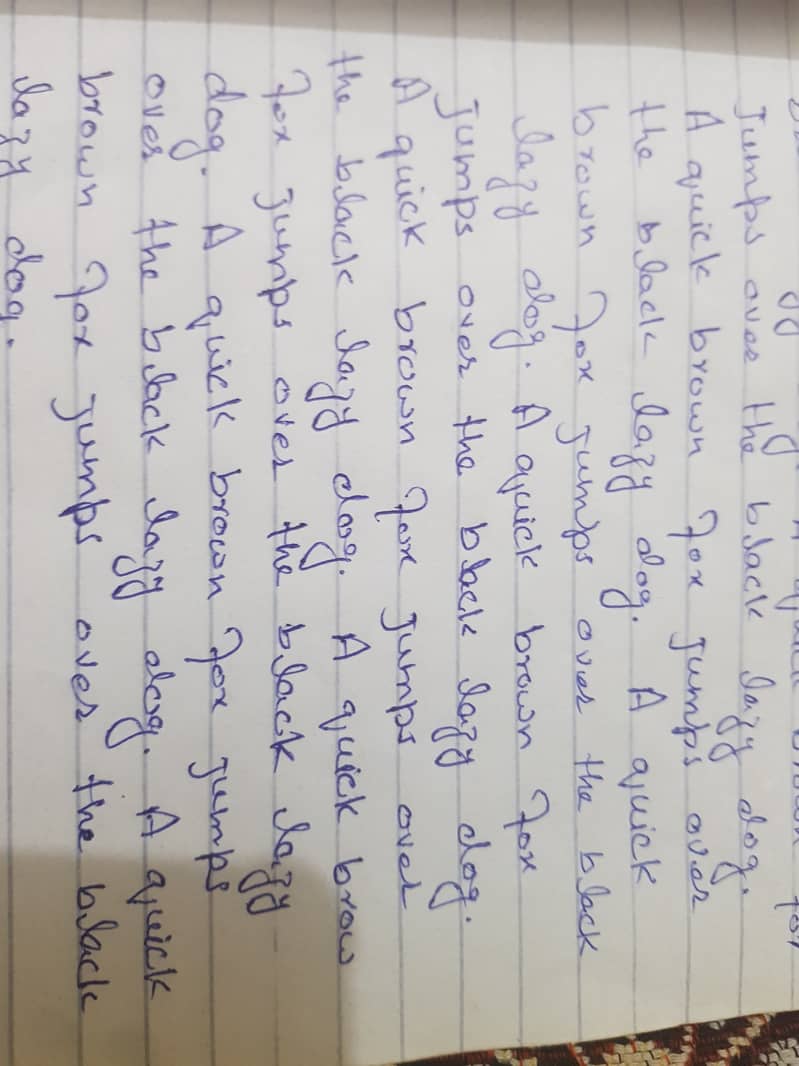 Hand written assignment work 1