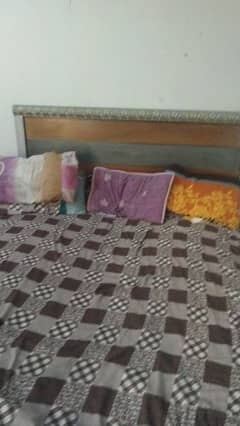 Double Bed with spring mattress
