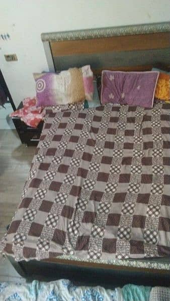 Double Bed with spring mattress 1
