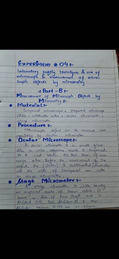 Handwritten assignment