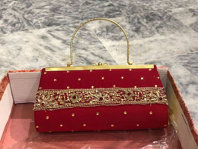 Bridal Lehenga choli with purse for sale 12