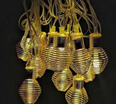Spring Coil Light String Metal Lamp 14 Bulb  +  Free Delivery