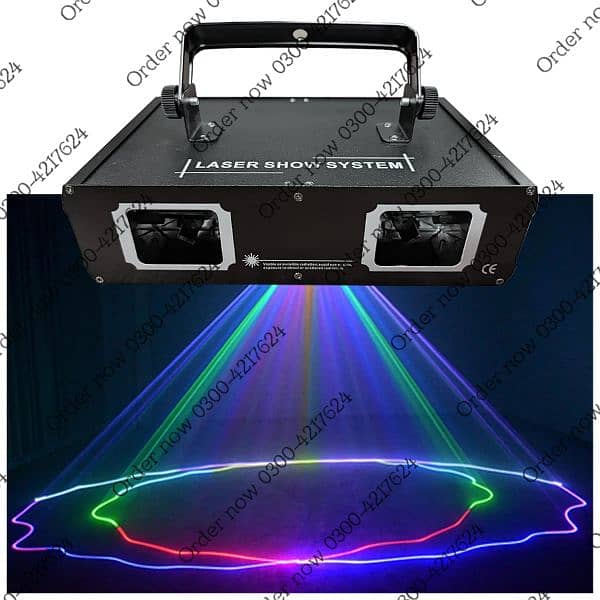 RGB Laser Beam Line Scanner Projector DJ Disco Stage Lighting Effe 1