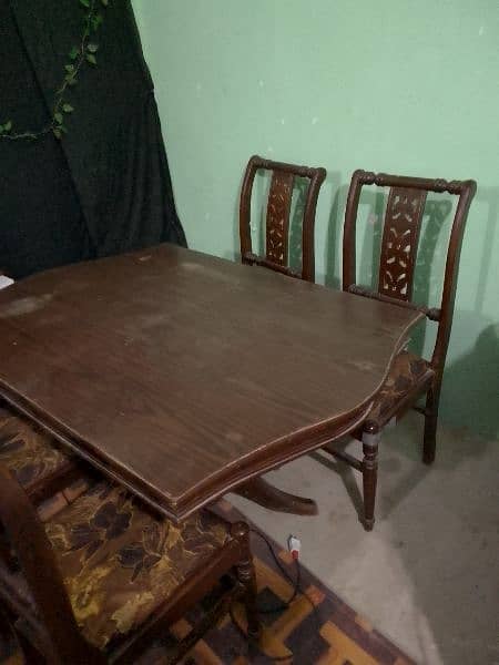 Dining table with four chairs 6