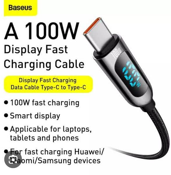imported USB C to USB C Display Meter Charging Cable 0