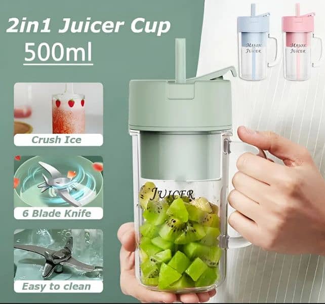 New Rechargable juicer blender machine model 501 3