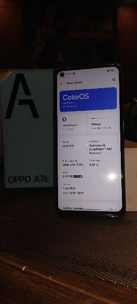 oppo A76 4g  pta approved 6/128 6