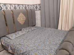 fancy stylish bed and sofa set