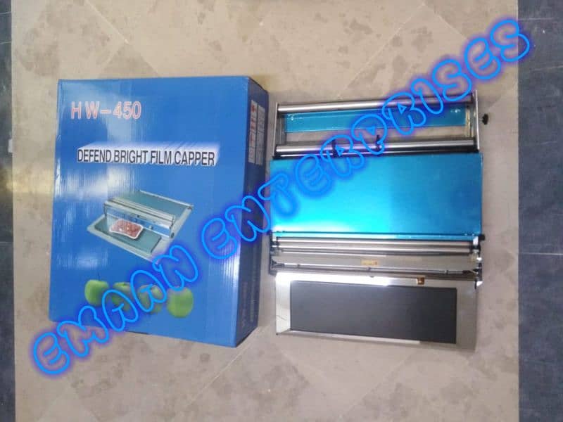 Best quality full ss body Food wrapping machine,Tray wrapping machine 0