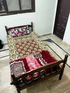 2 Strong Wooden Twin Single beds are available for sell