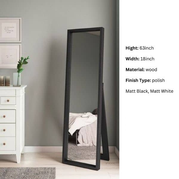 Beautiful Matte finish long Mirror for your room interior 3