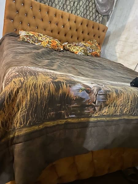 king size bed with spring mattress for sale 3