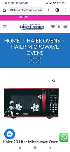 haier microwave box pack brand new 0
