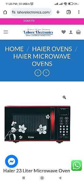 haier microwave box pack brand new 0