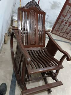 Moving Chair (Swing) Pure Natural Wood with 10/10 Condition