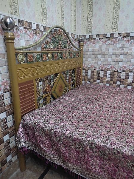 Double Bed Iron With Mattress 6
