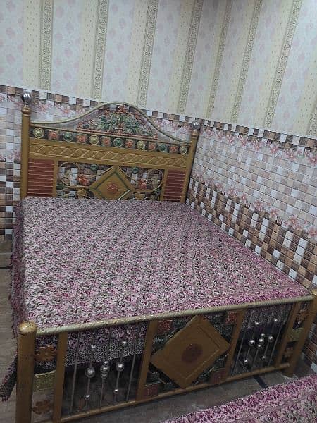 Double Bed Iron With Mattress 7