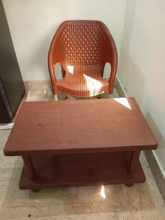 Plastic Chair and Table