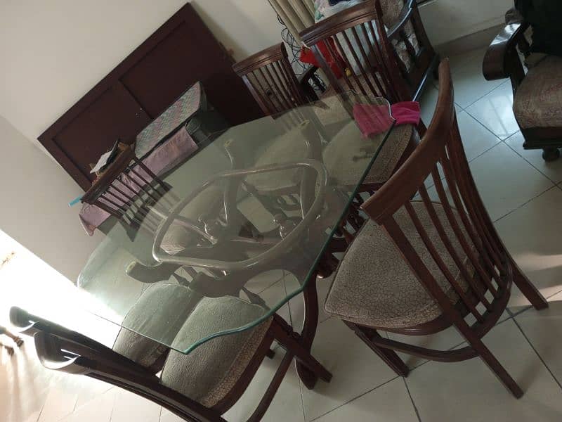 Glass Top Dinning Table 1