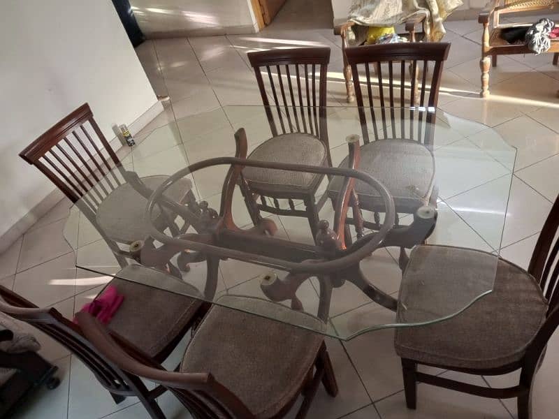 Glass Top Dinning Table 2