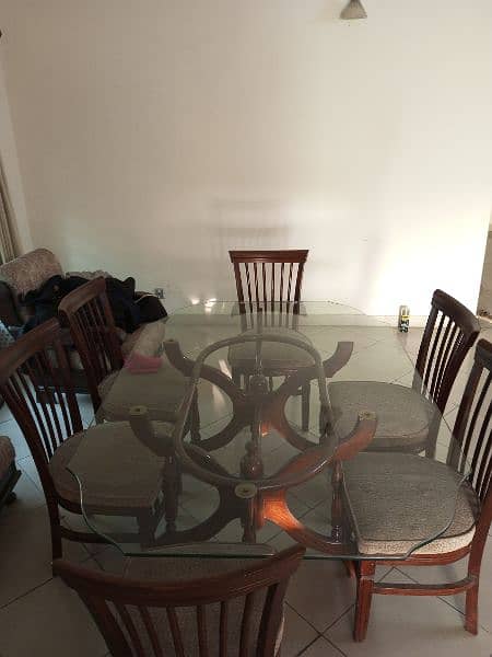 Glass Top Dinning Table 4