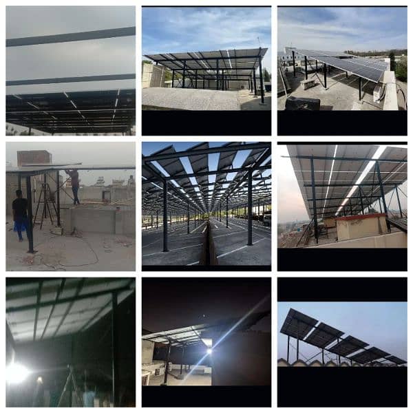 Elevated Solar Structure Customized Guarder work 12rup watt 0