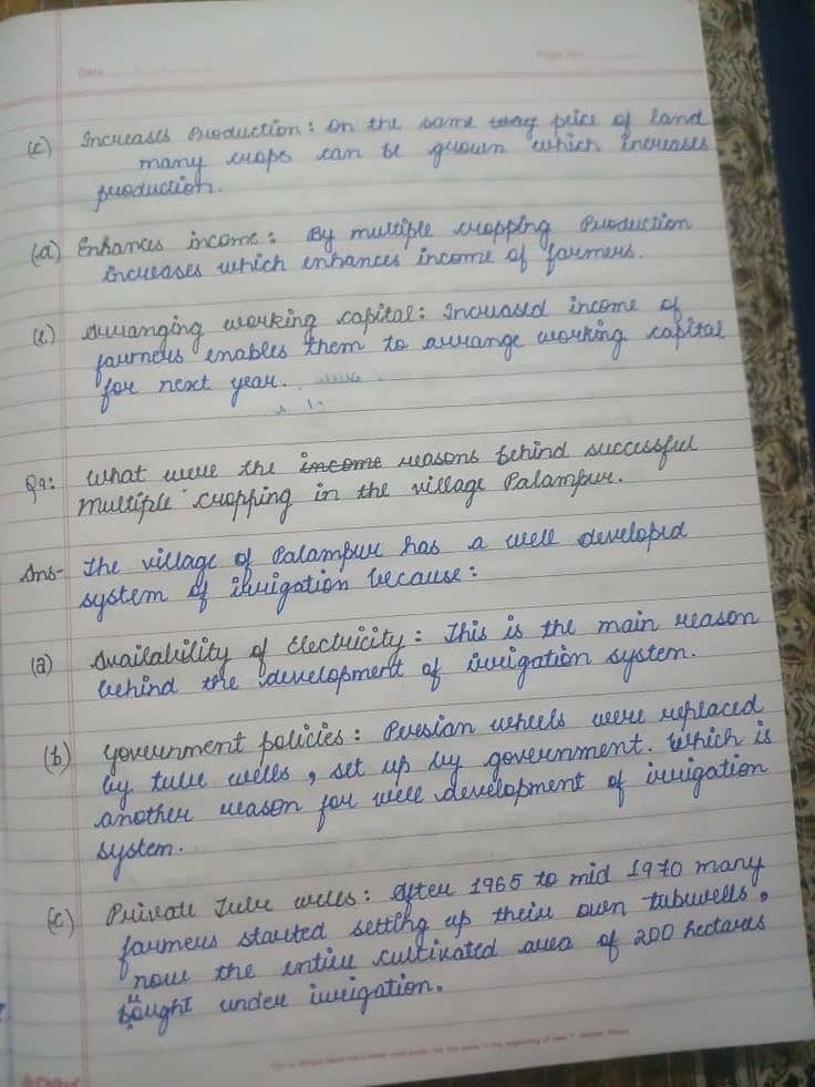 Handwritten Assignment work 1