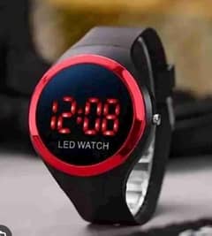Digital LED Sports Round shape watch