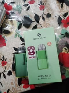 GEEK VAPE pod model name WENAX U 2ml and 1000 mah battery