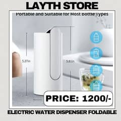 Electric water dispenser foldable