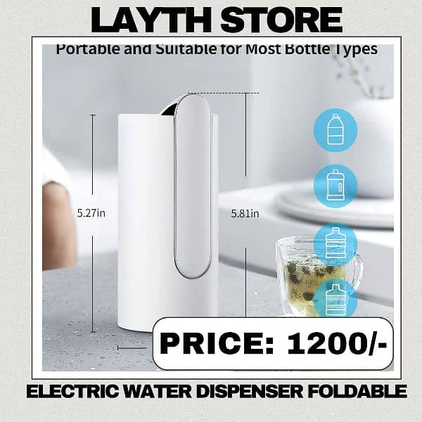 Electric water dispenser foldable 0