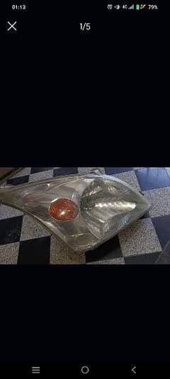 Front head light guanine prado 2005