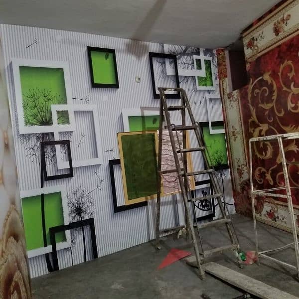 Wall Paper & Wall plastic Palang or Aluminum windows and. all services 17