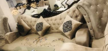 Sofa set with dewan