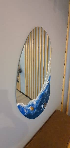 Resin Art Mirror Wall Hanging 4