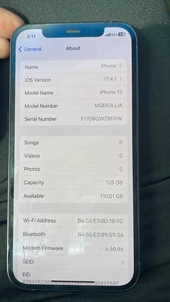 IPhone 12, 128gb, Jv 9/10 Condition, Blue Colour
