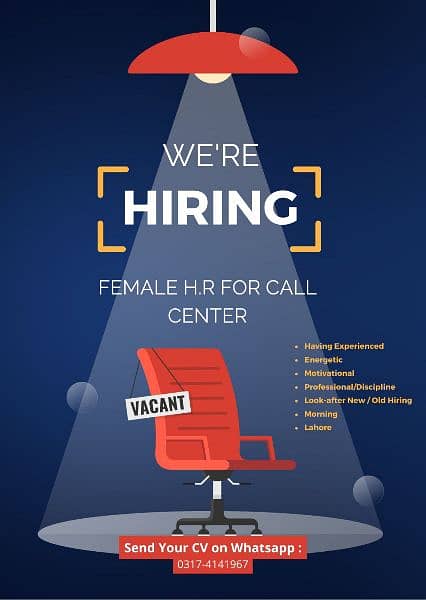 Experienced Female HR Required 0