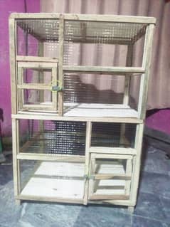 New beautiful double portion cage for sale