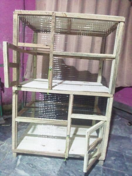 New beautiful double portion cage for sale 1