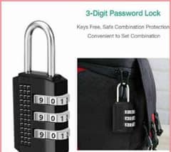 3 Digit Password Combination Padlock