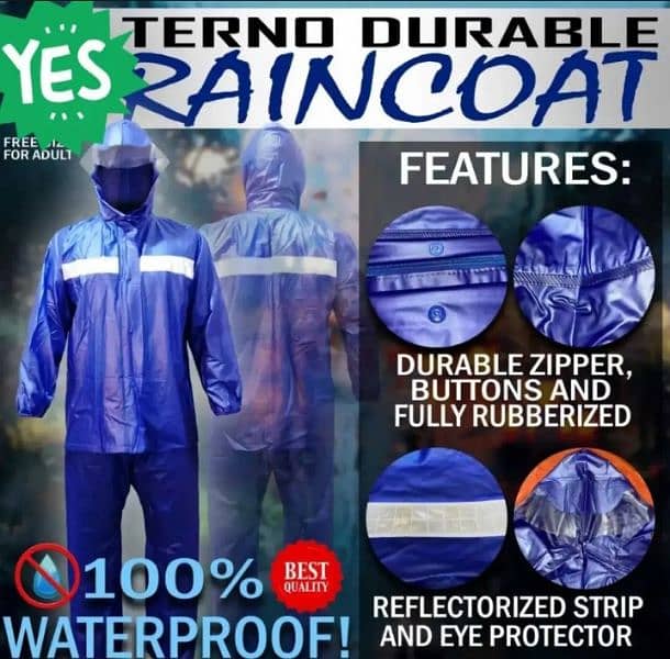 PVC Rubber Raincoat  Barsati Imported YD-912 Original Brand 1