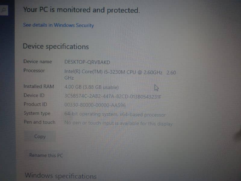 HP probook 6750b core i5 3rd gen 4gb 320gb imported 2